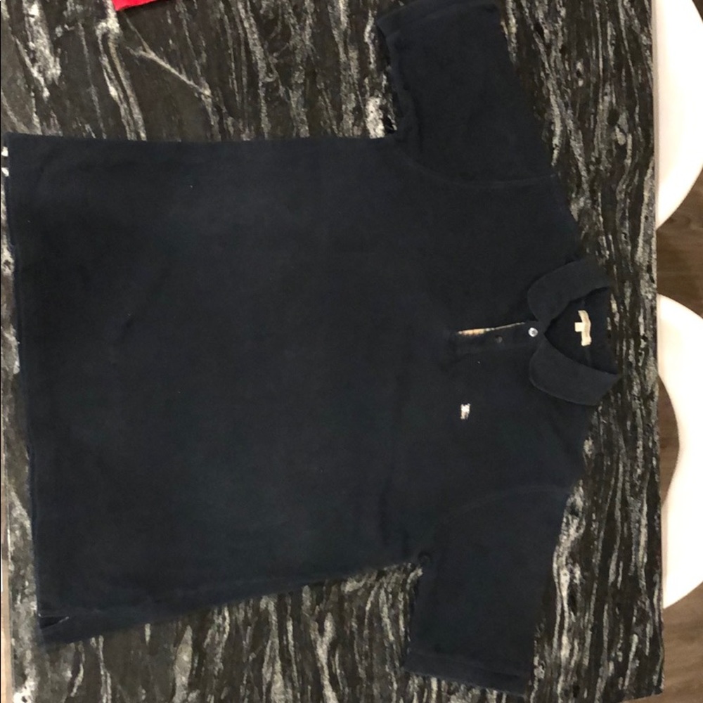Burberry London Black Polo Shirt